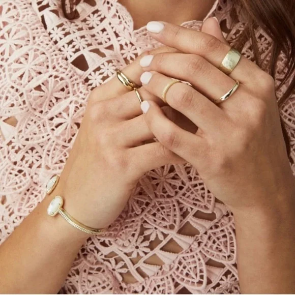 NWT Kendra Scott 14k rosegold mother of pearl bracelet - Picture 6 of 7